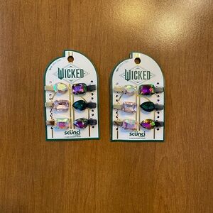 NIP Scunci Wicked Jeweled Hair Clips